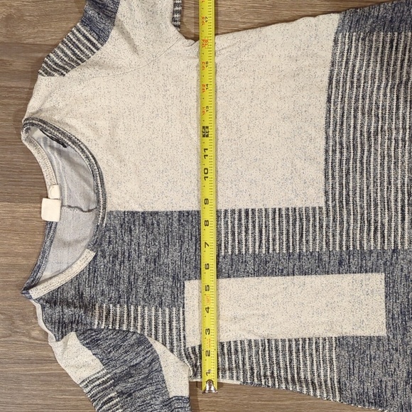GAP Blue Colorblock Long Sleeve Casual Light Knit Shift Dress Size XS - Picture 7 of 7